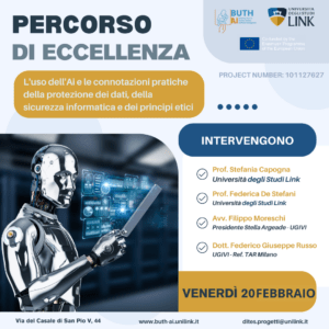 Lessons start on Friday 20th February- Jean Monnet BUTH-AI Module “The European Union's human-centred approach to AI”. Pathway of Excellence ‘The use of AI and the practical implications of data protection, cybersecurity and ethical principles’