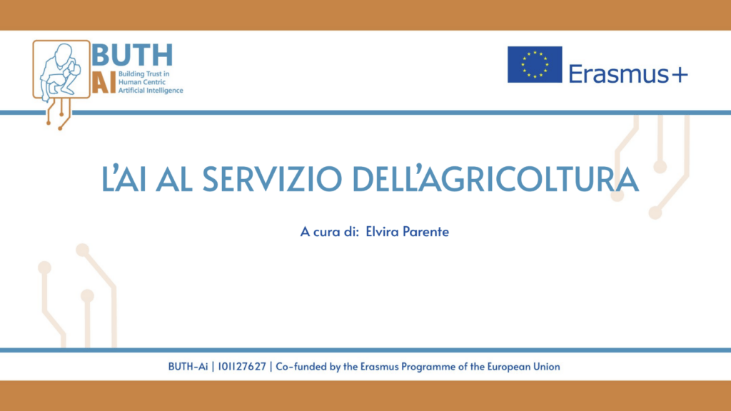 L’AI AL SERVIZIO DELL’AGRICOLTURA