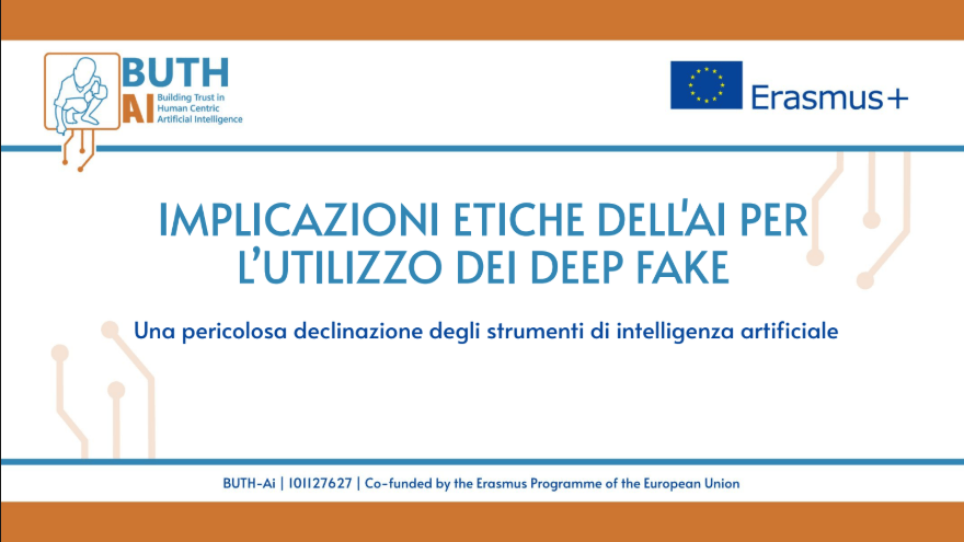 implicazioni etiche dell'Ai per utilizzo dei deep fake